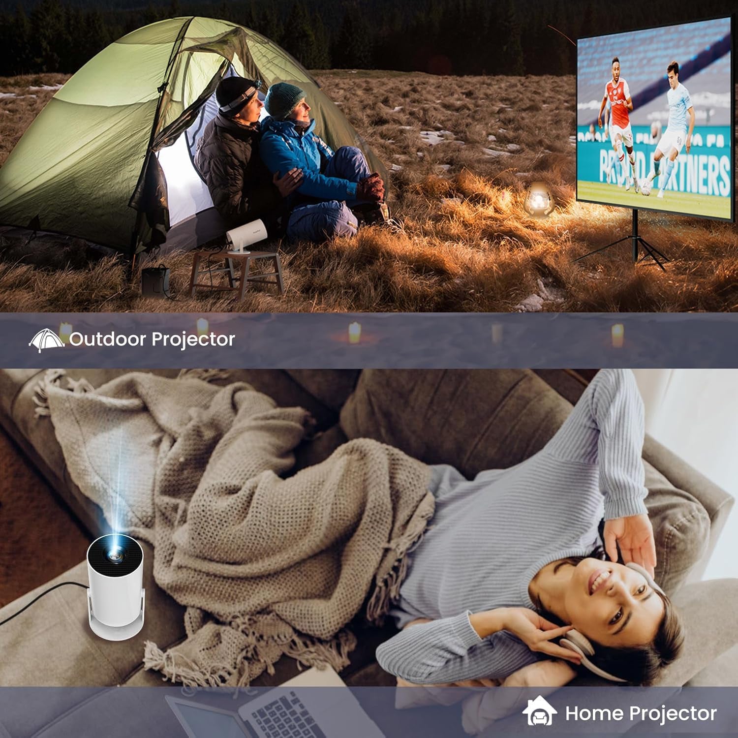 SimpfyLtd Mini Portable Projector 4K