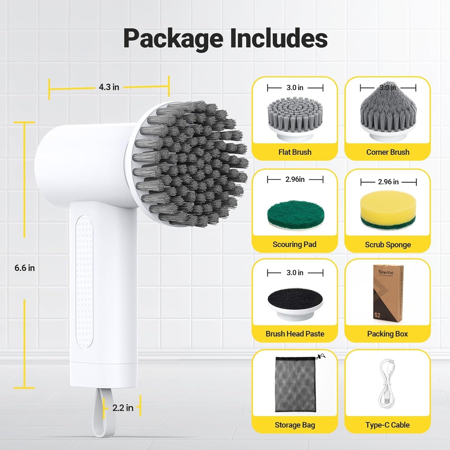 SimpfyLtd Electric Spin Scrubber