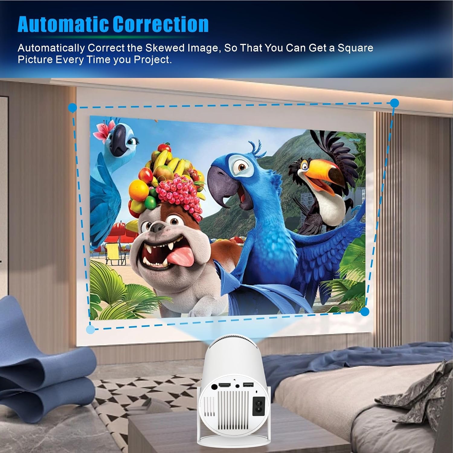 SimpfyLtd Mini Portable Projector 4K