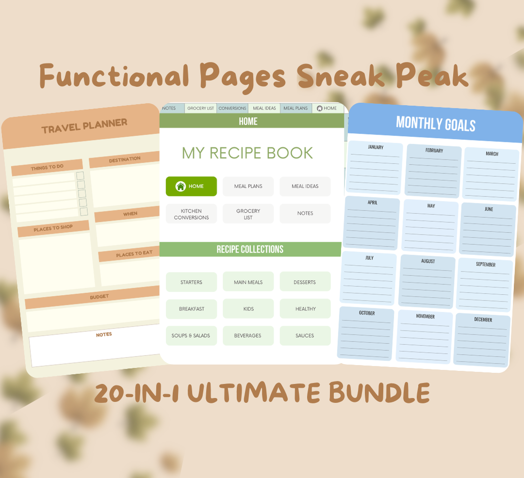 Ultimate 20-in-1 Digital Planner Bundle (2026 Edition).